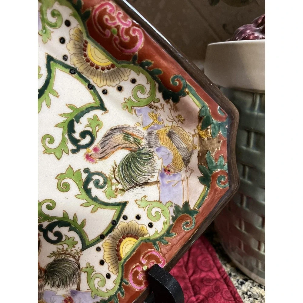 Chinese Rooster Plate Decorative Rooster Plate Farmhouse Decor